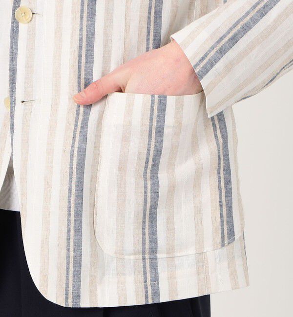 TOMORROWLAND MENS「【別注】TAGLIATORE G-LIGHT リネンレーヨン シングルブレステッド 2Bジャケット」|テーラードジャケット|