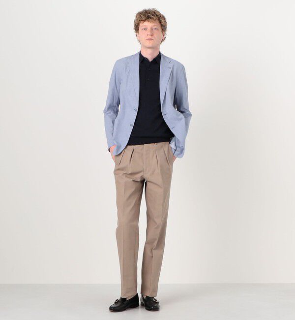 TOMORROWLAND MENS「【別注】TAGLIATORE G-LIGHT コットンリネン シングルブレステッド 2Bジャケット」|テーラードジャケット|