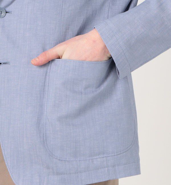 TOMORROWLAND MENS「【別注】TAGLIATORE G-LIGHT コットンリネン シングルブレステッド 2Bジャケット」|テーラードジャケット|