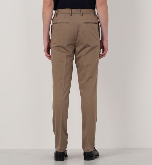 TOMORROWLAND MENS「コットンポリエステル ストレッチツイルジャージー 1プリーツイージースラックス」|スラックス|