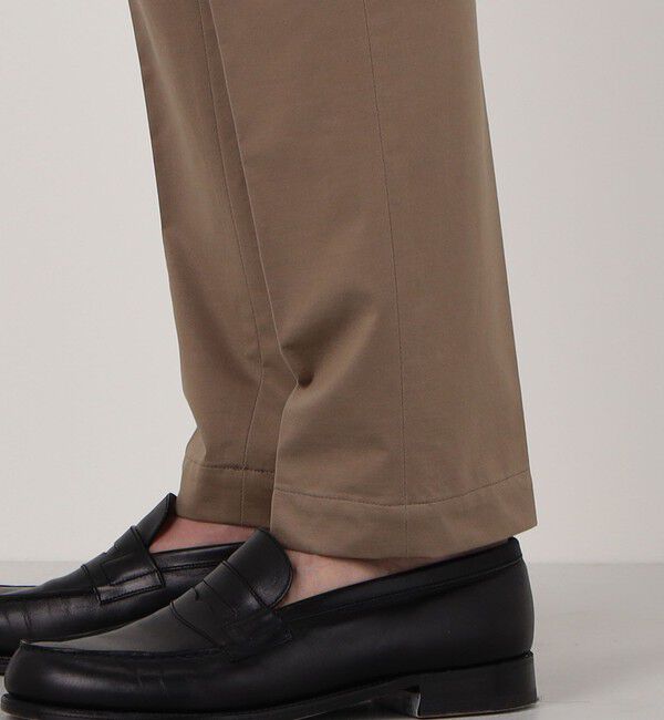 TOMORROWLAND MENS「コットンポリエステル ストレッチツイルジャージー 1プリーツイージースラックス」|スラックス|