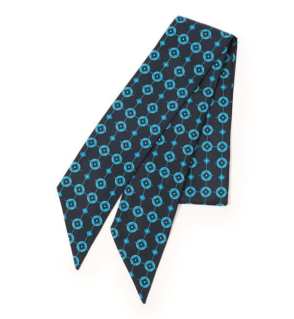 TOMORROWLAND GOODS「TOMORROWLAND 小紋柄 シルクスカーフ」|バンダナ・スカーフ|66 ブルー系