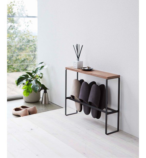 journal standard Furniture「《WEB限定》【tower/タワー】天板付きスリッパラック」|その他|ブラック