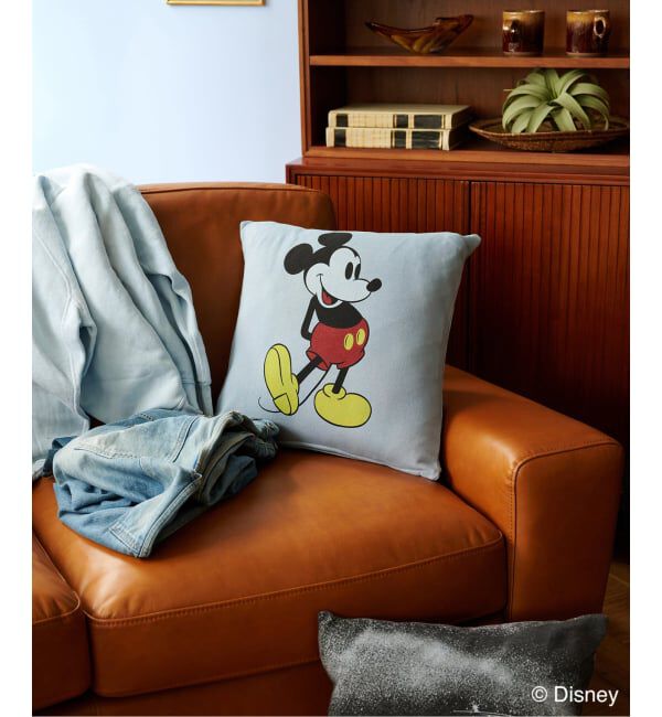 ACME「ACME別注 MICKEY CUSHION STANDING　クッションカバー45cm」|クッション・クッションカバー|ブルー A
