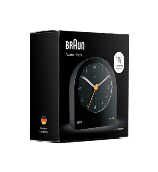 HIROB「BRAUN ALARM CLOCK BLACK BC22B」|クロック・置時計|