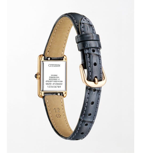 HIROB「CITIZEN Kii Classic Square Kii EG2799-18W Warm gold」|腕時計|