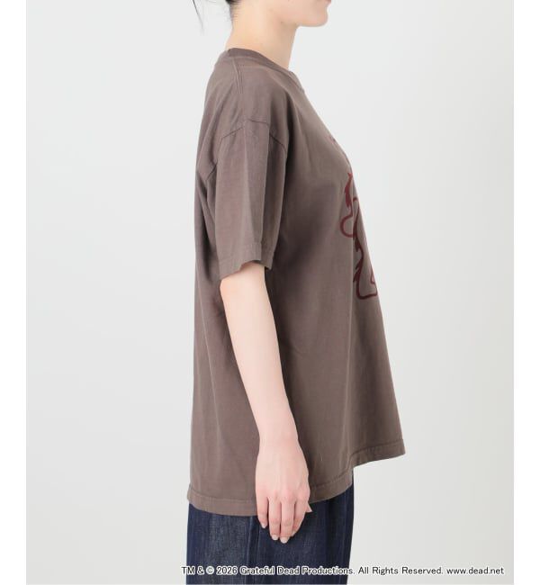 JOINT WORKS「GOOD ROCK SPEED / グッドロックスピード  DANCING BEAR FLOCKED PRINT T-SHIRT」|Tシャツ・カットソー|