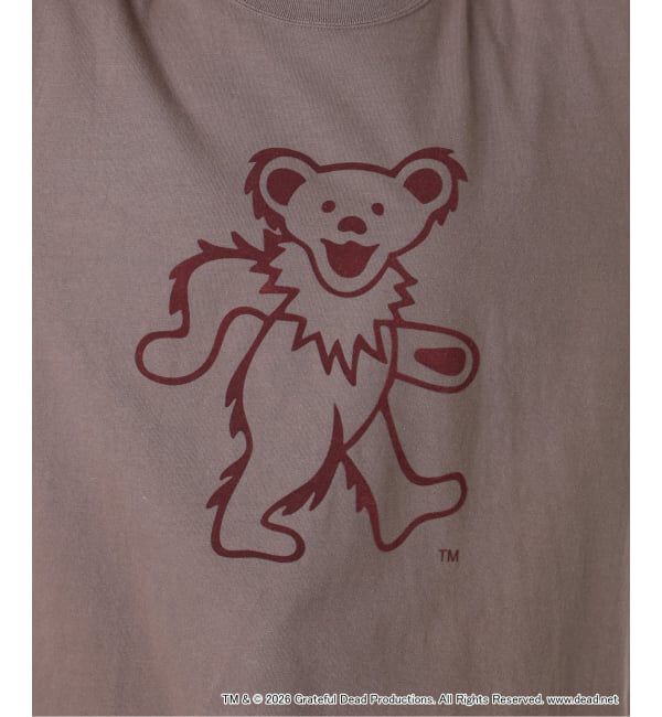 JOINT WORKS「GOOD ROCK SPEED / グッドロックスピード  DANCING BEAR FLOCKED PRINT T-SHIRT」|Tシャツ・カットソー|