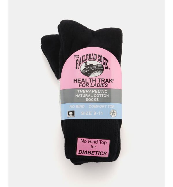 Plage「THE RAILROAD SOCK / レイルロードソックス HEALTHTRAK W THERAPEUTI ソックス」|ソックス|ブラック