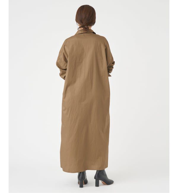 IENA「《WEB限定/追加》ハイカウントツイルシャツワンピース」|ワンピース|