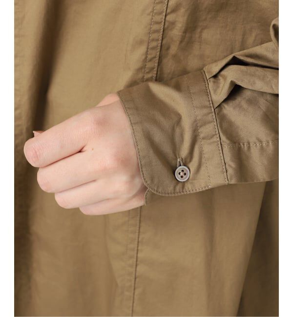 IENA「《WEB限定/追加》ハイカウントツイルシャツワンピース」|ワンピース|