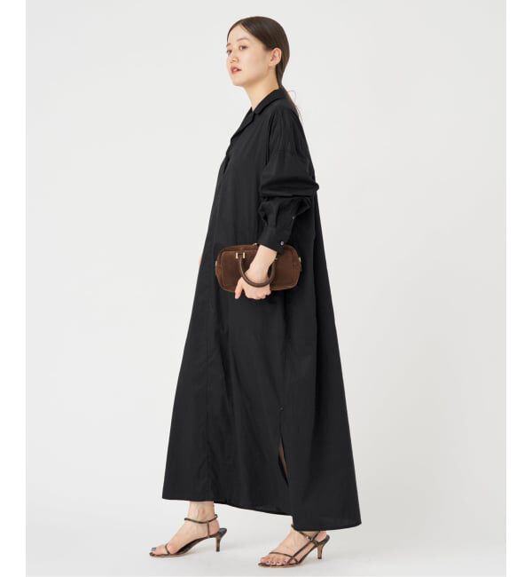 IENA「《WEB限定/追加》ハイカウントツイルシャツワンピース」|ワンピース|