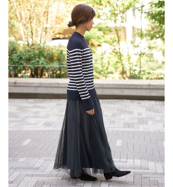 IENA「ドットラメチュールスカート」|スカート|