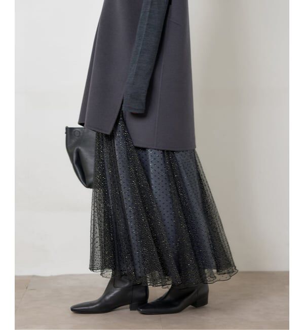 IENA「ドットラメチュールスカート」|スカート|