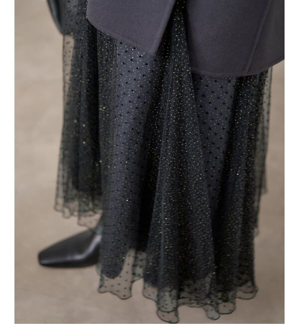 IENA「ドットラメチュールスカート」|スカート|