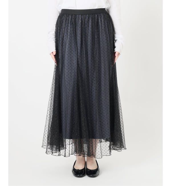 IENA「ドットラメチュールスカート」|スカート|