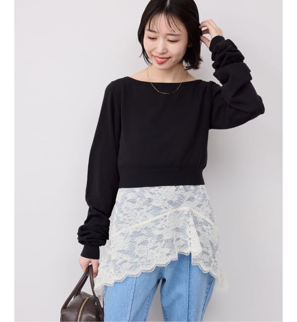 SLOBE IENA「レースペプラムキャミソール」|キャミソール|