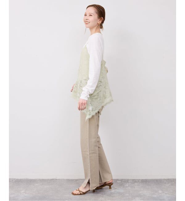 SLOBE IENA「レースペプラムキャミソール」|キャミソール|