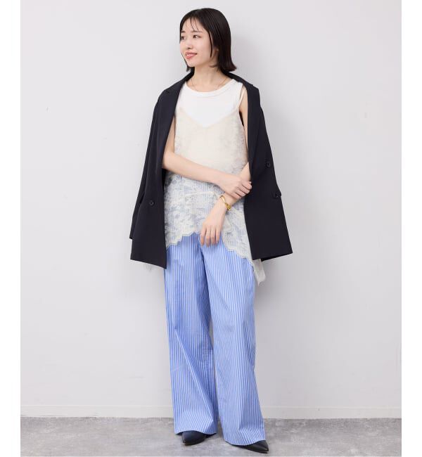 SLOBE IENA「レースペプラムキャミソール」|キャミソール|