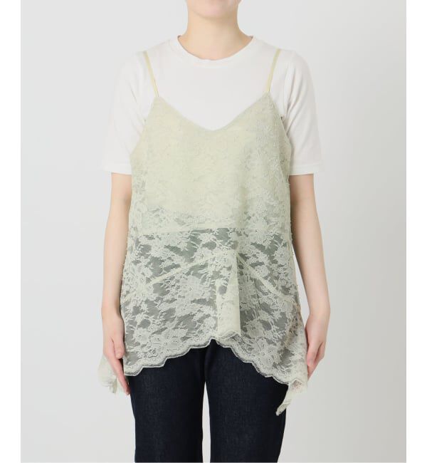 SLOBE IENA「レースペプラムキャミソール」|キャミソール|