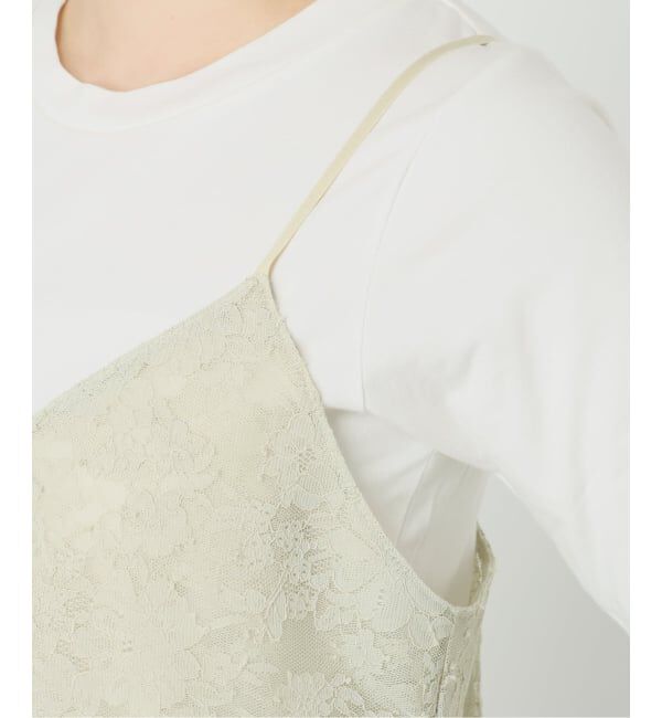 SLOBE IENA「レースペプラムキャミソール」|キャミソール|