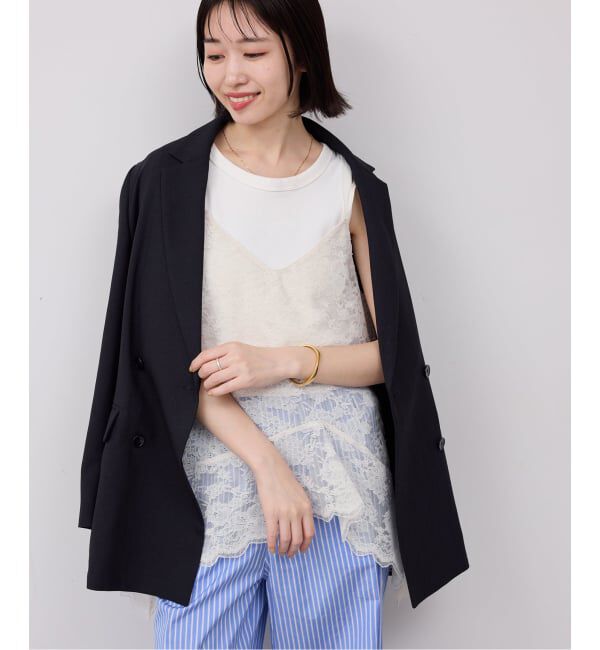 SLOBE IENA「レースペプラムキャミソール」|キャミソール|