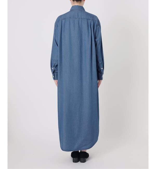 SLOBE IENA「《WEB限定/追加予約》デニムライクシャツワンピース」|ワンピース|