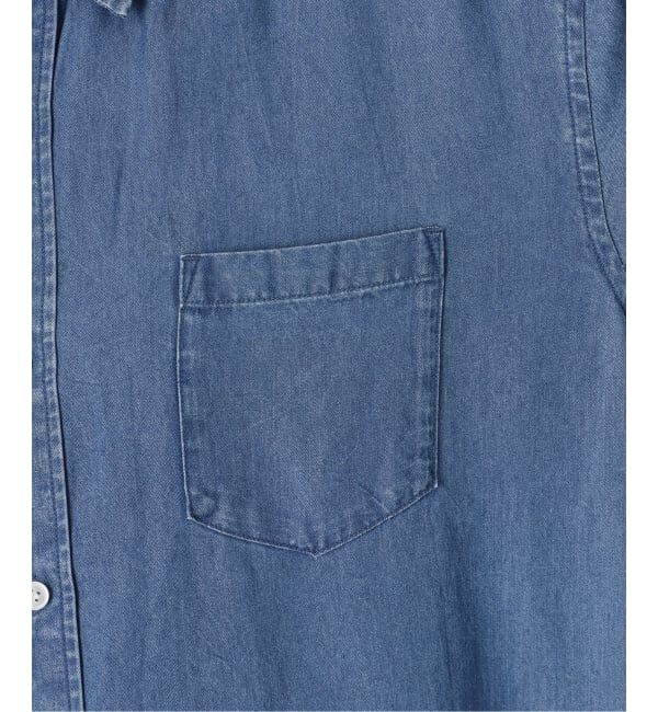 SLOBE IENA「《WEB限定/追加予約》デニムライクシャツワンピース」|ワンピース|