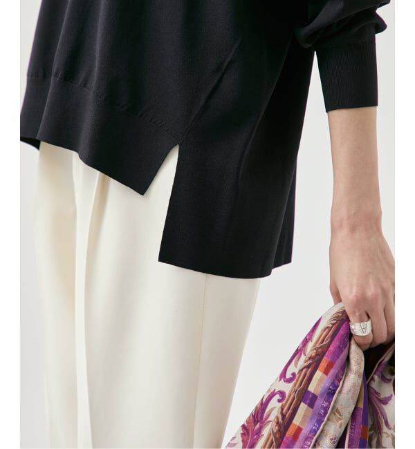 VERMEIL par iena「サドルネックロングスリーブプルオーバー」|ニット・セーター|