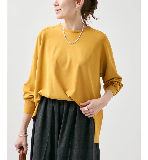 VERMEIL par iena「サドルネックロングスリーブプルオーバー」|ニット・セーター|イエロー