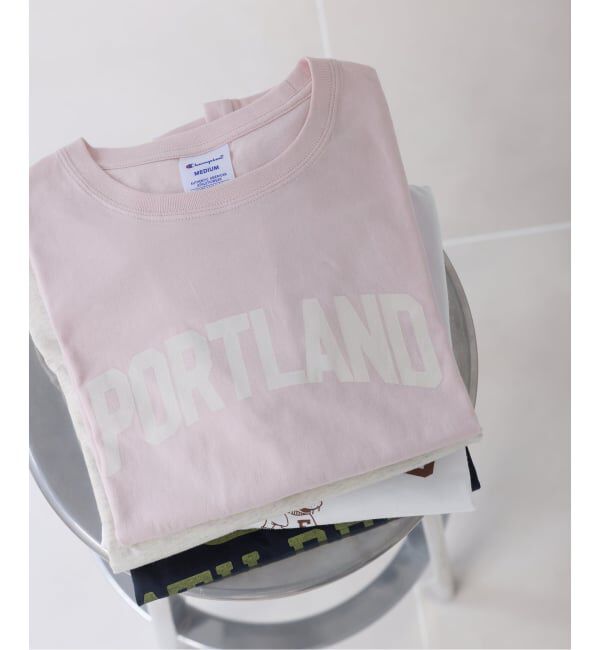 SLOBE IENA「Champion/チャンピオン SLOBE別注 ロゴTシャツ」|Tシャツ・カットソー|