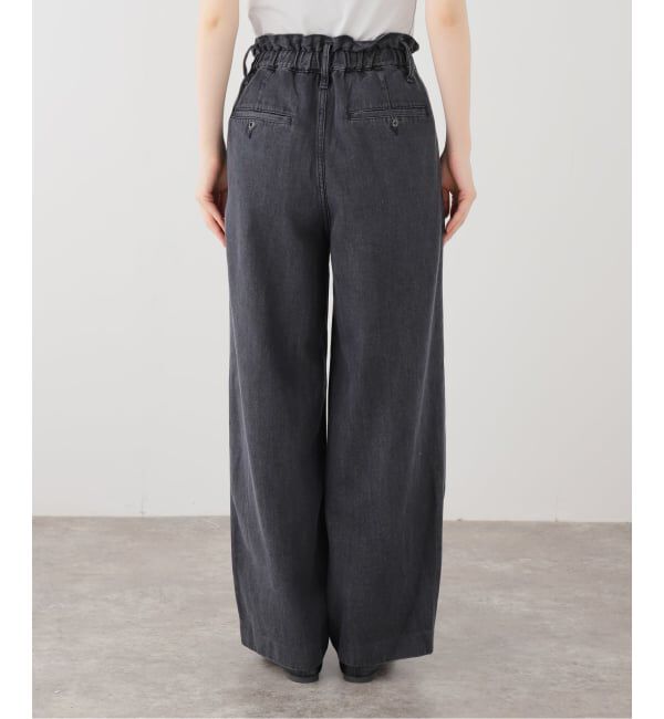 SLOBE IENA「LE DENIM DRAW WAISTバギーパンツ」|デニム|