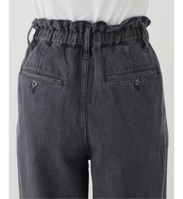 SLOBE IENA「LE DENIM DRAW WAISTバギーパンツ」|デニム|