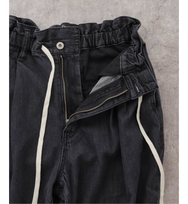 SLOBE IENA「LE DENIM DRAW WAISTバギーパンツ」|デニム|