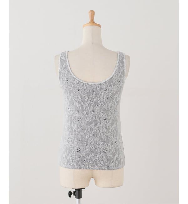 SLOBE IENA「パット付きレースドッキングタンクトップ」|タンクトップ|