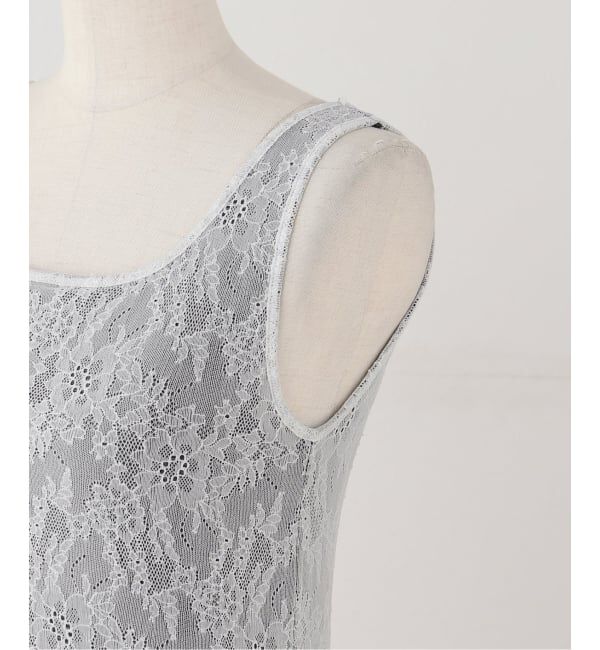 SLOBE IENA「パット付きレースドッキングタンクトップ」|タンクトップ|