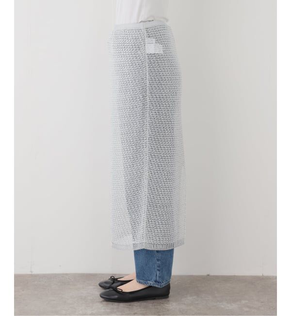 SLOBE IENA「シアースパンコールニットスカート」|スカート|