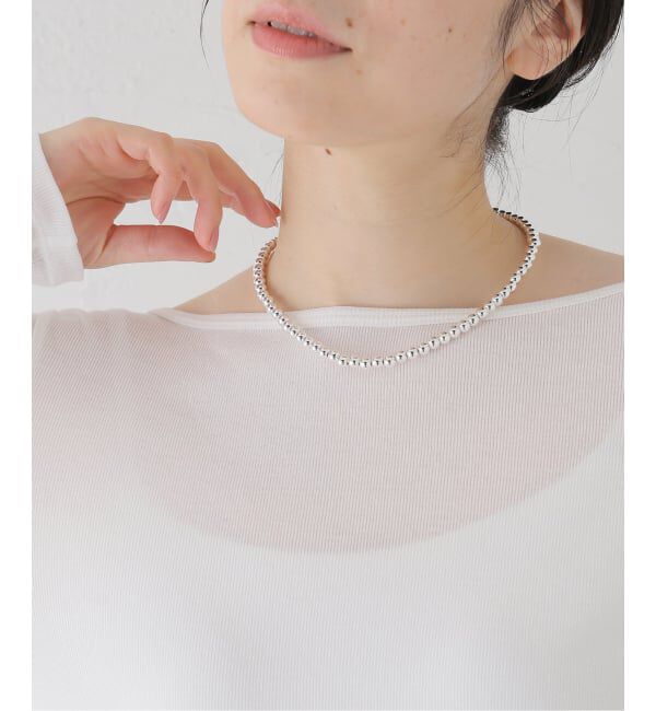 SLOBE IENA「《追加2》SLOBE メタルビーズショートネックレス」|ネックレス|