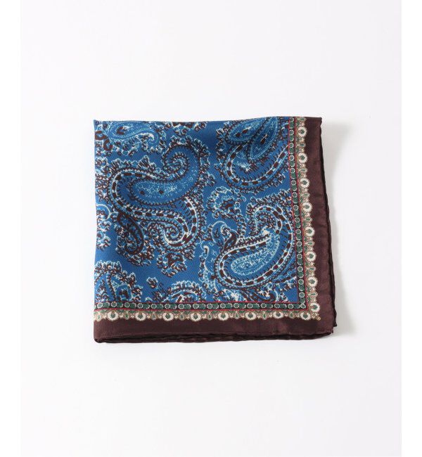 EDIFICE「FRANCO BASSI(フランコ バッシ) ペイズリープリントチーフ U24IG40-C」|バンダナ・スカーフ|