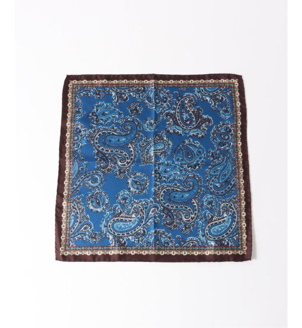 EDIFICE「FRANCO BASSI(フランコ バッシ) ペイズリープリントチーフ U24IG40-C」|バンダナ・スカーフ|
