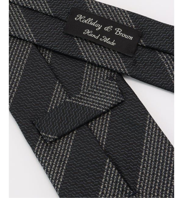 EDIFICE「Holliday & Brown(ホリデー & ブラウン) Kasuri ストライプ タイ」|ネクタイ・蝶ネクタイ|