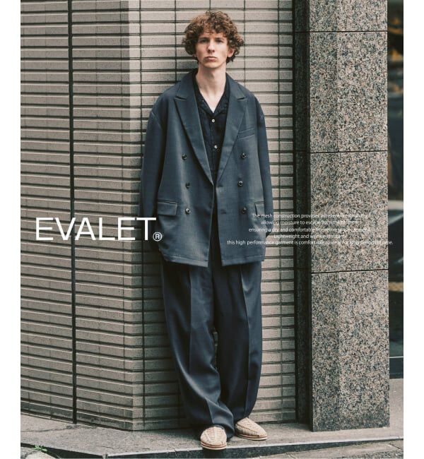 417 EDIFICE「【EVALET / エバレット】メッシュ Wワイドセットアップ」|スーツ|グレー