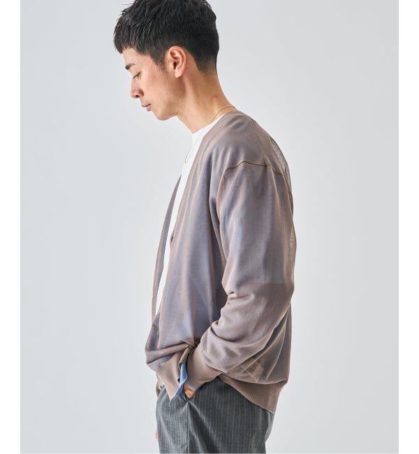 EDIFICE「2トーン レイヤード カーディガン」|カーディガン|