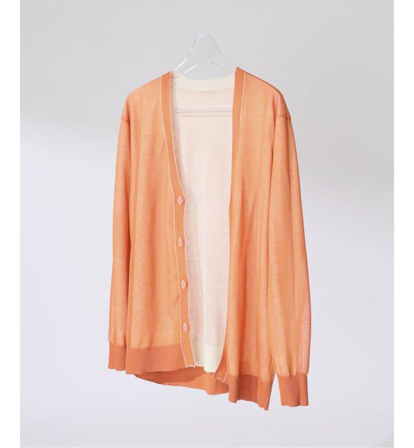 EDIFICE「2トーン レイヤード カーディガン」|カーディガン|