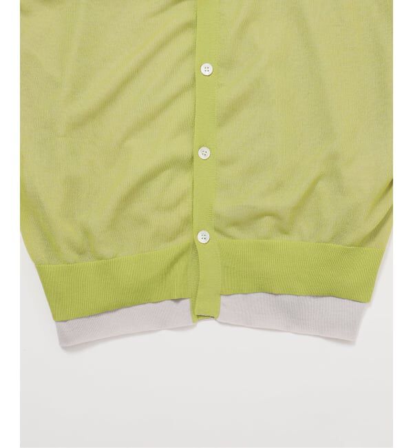 EDIFICE「2トーン レイヤード カーディガン」|カーディガン|