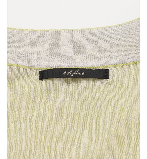 EDIFICE「2トーン レイヤード カーディガン」|カーディガン|
