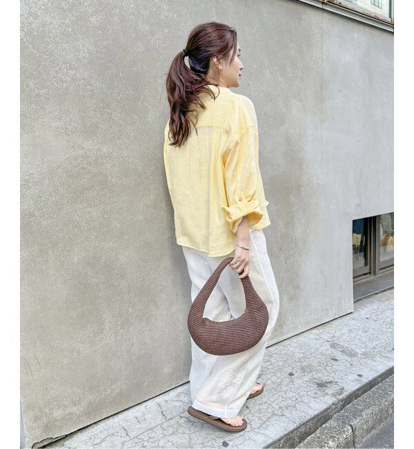 JOURNAL STANDARD「《追加2》リネンレギュラーロールアップシャツ」|シャツ・ブラウス|