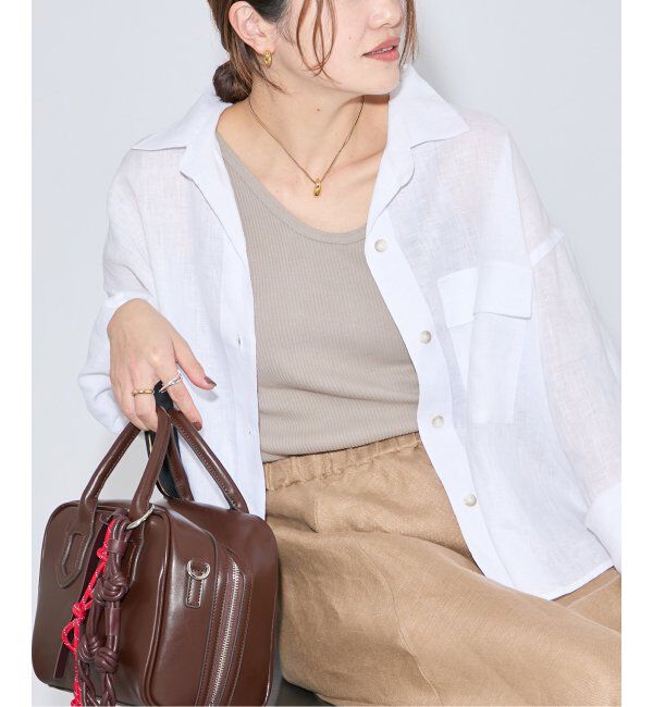 JOURNAL STANDARD「《追加2》リネンレギュラーロールアップシャツ」|シャツ・ブラウス|