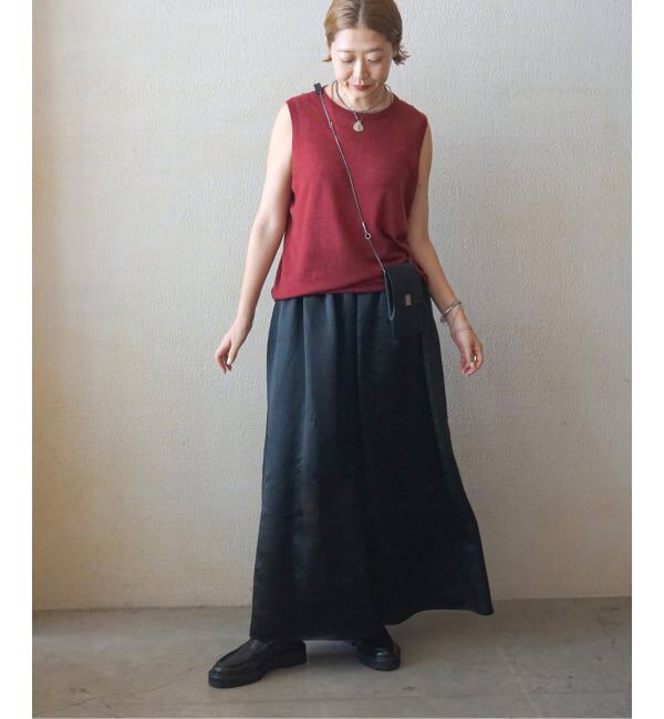 journal standard luxe「ヴィンテージサテン ギャザースカート」|スカート|