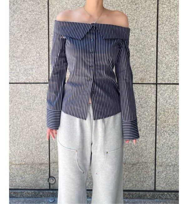 Oriens JOURNAL STANDARD「オフショルダーシャツ」|シャツ・ブラウス|